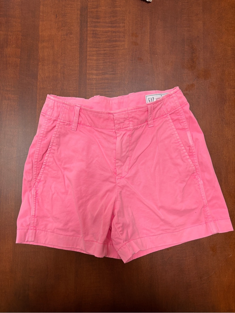 GAP Women's Bright Pink Chino Bermuda Shorts ladies size 0